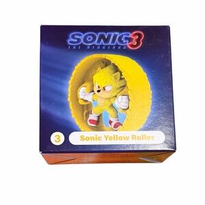5 for $10 - 2024 McDonald's SONIC 3 Happy Meal Toy #3, Yellow Roller Kids Toy